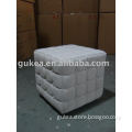 Leather square ottoman GK553